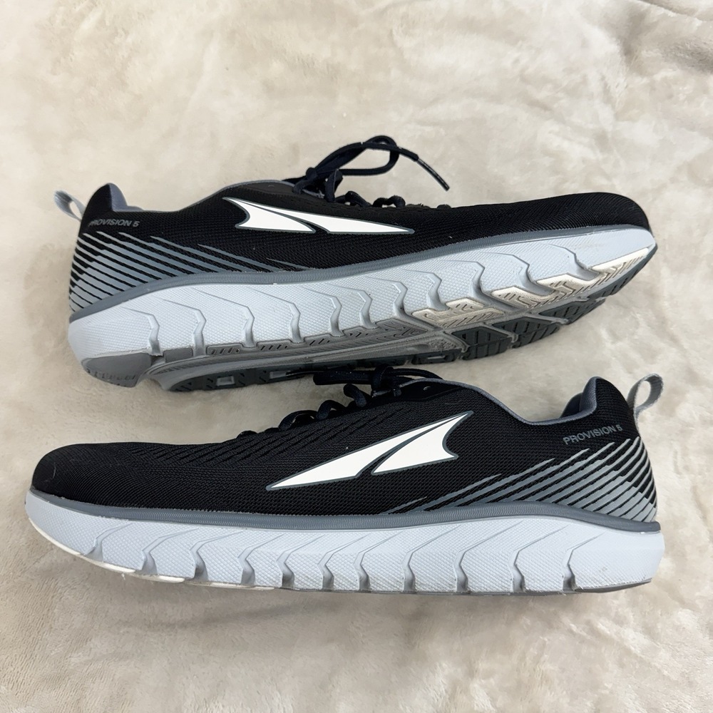 Altra Provision 5 Stability Running Shoes Black Gray Men's 12.5 Wide Toe